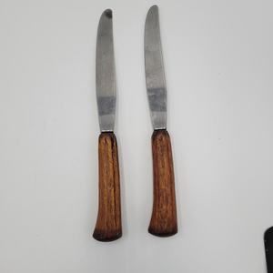 Vintage Home Kitchen Hull Knife Stainless Steel Wood Handle Kitchen Collectibles